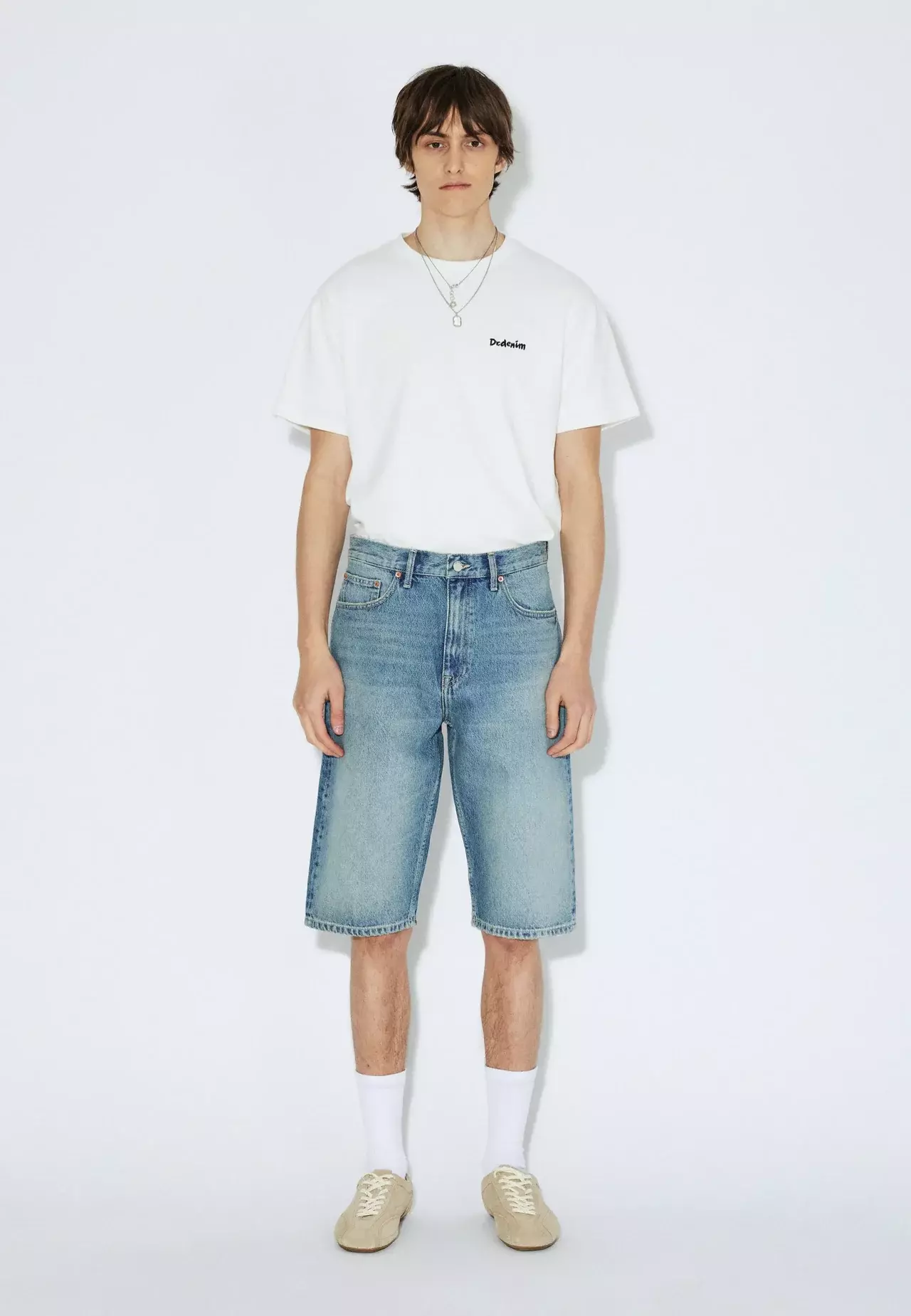 Dr.Denim Omar Shorts Drift Sky Used Herren Denim blau